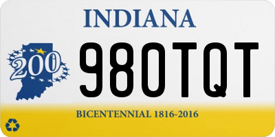 IN license plate 980TQT