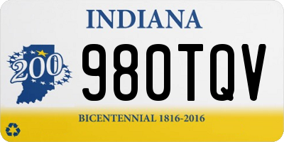 IN license plate 980TQV