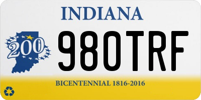 IN license plate 980TRF