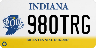 IN license plate 980TRG
