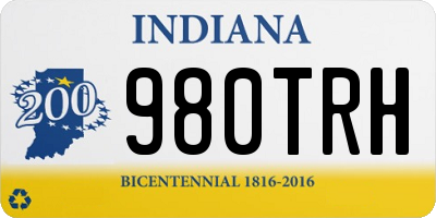 IN license plate 980TRH