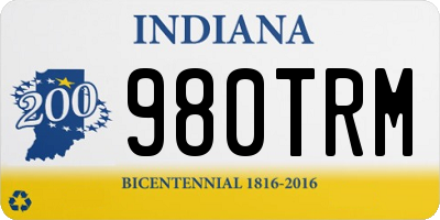 IN license plate 980TRM