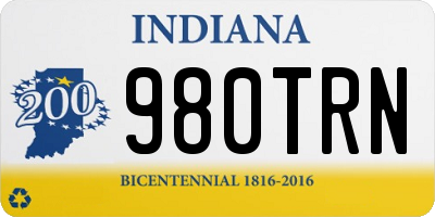IN license plate 980TRN