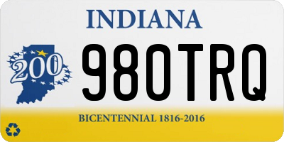 IN license plate 980TRQ