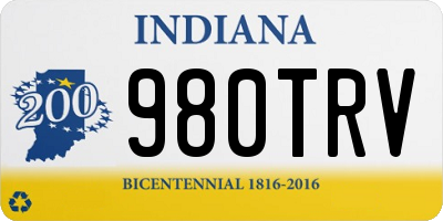 IN license plate 980TRV