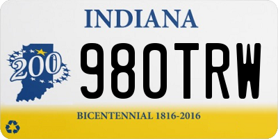 IN license plate 980TRW