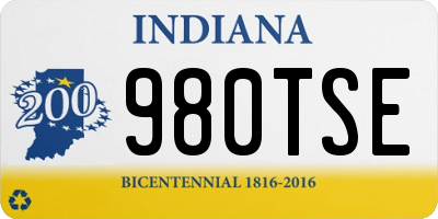 IN license plate 980TSE