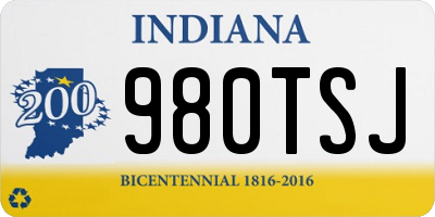IN license plate 980TSJ