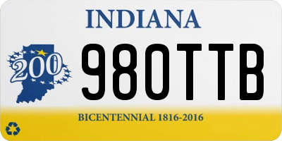 IN license plate 980TTB