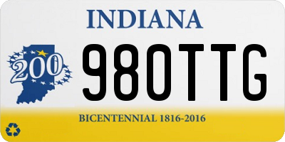 IN license plate 980TTG