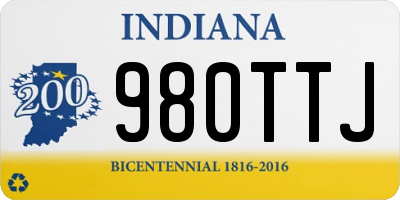 IN license plate 980TTJ