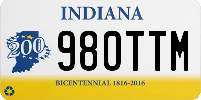 IN license plate 980TTM