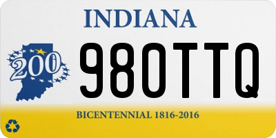 IN license plate 980TTQ