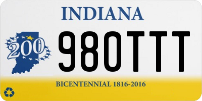 IN license plate 980TTT