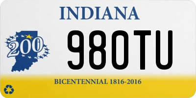 IN license plate 980TU