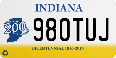 IN license plate 980TUJ