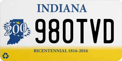 IN license plate 980TVD