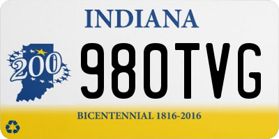 IN license plate 980TVG