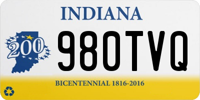 IN license plate 980TVQ