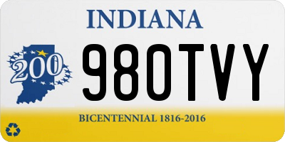 IN license plate 980TVY