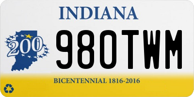 IN license plate 980TWM