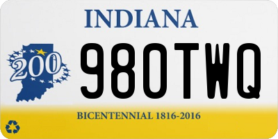 IN license plate 980TWQ