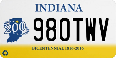 IN license plate 980TWV