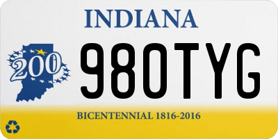 IN license plate 980TYG