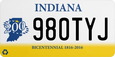 IN license plate 980TYJ
