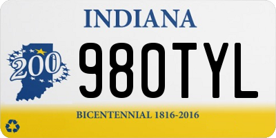 IN license plate 980TYL