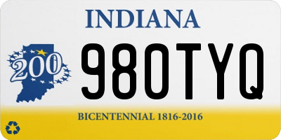 IN license plate 980TYQ