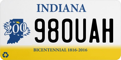 IN license plate 980UAH