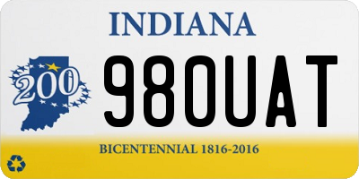 IN license plate 980UAT