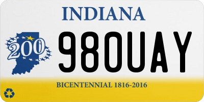 IN license plate 980UAY