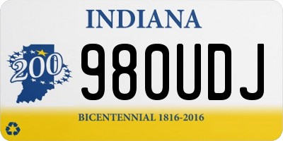 IN license plate 980UDJ