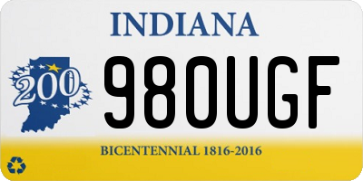 IN license plate 980UGF