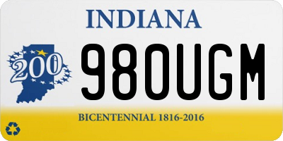 IN license plate 980UGM