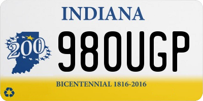 IN license plate 980UGP