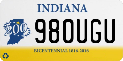 IN license plate 980UGU