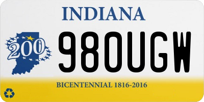 IN license plate 980UGW