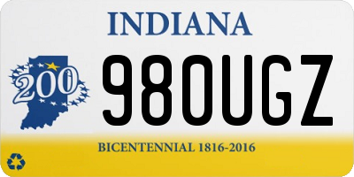 IN license plate 980UGZ