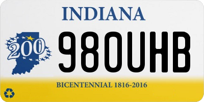 IN license plate 980UHB