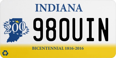 IN license plate 980UIN