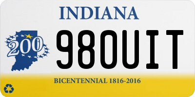 IN license plate 980UIT