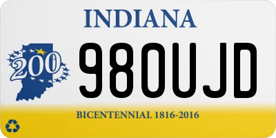 IN license plate 980UJD