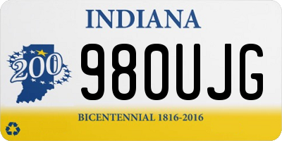 IN license plate 980UJG