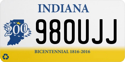 IN license plate 980UJJ