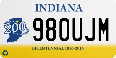 IN license plate 980UJM