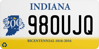 IN license plate 980UJQ