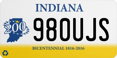 IN license plate 980UJS